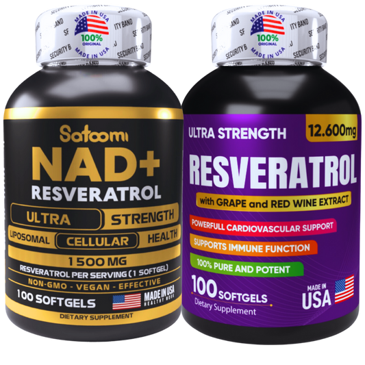 Combo NAD+ & Resveratrol | Potencia tu Energía y Longevidad